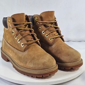 Timberland 12709 6 Inch Premium Waterproof Wheat Boots Boys Size 13 A6025